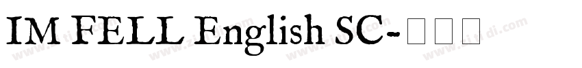 IM FELL English SC字体转换